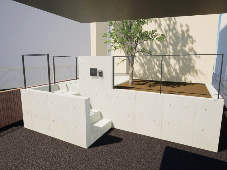 壬生町のシンプルモダンな外構