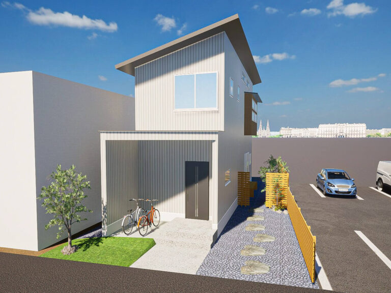 宇都宮市のシンプルモダンな外構