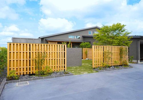 壬生町　和モダンな外構　竣工